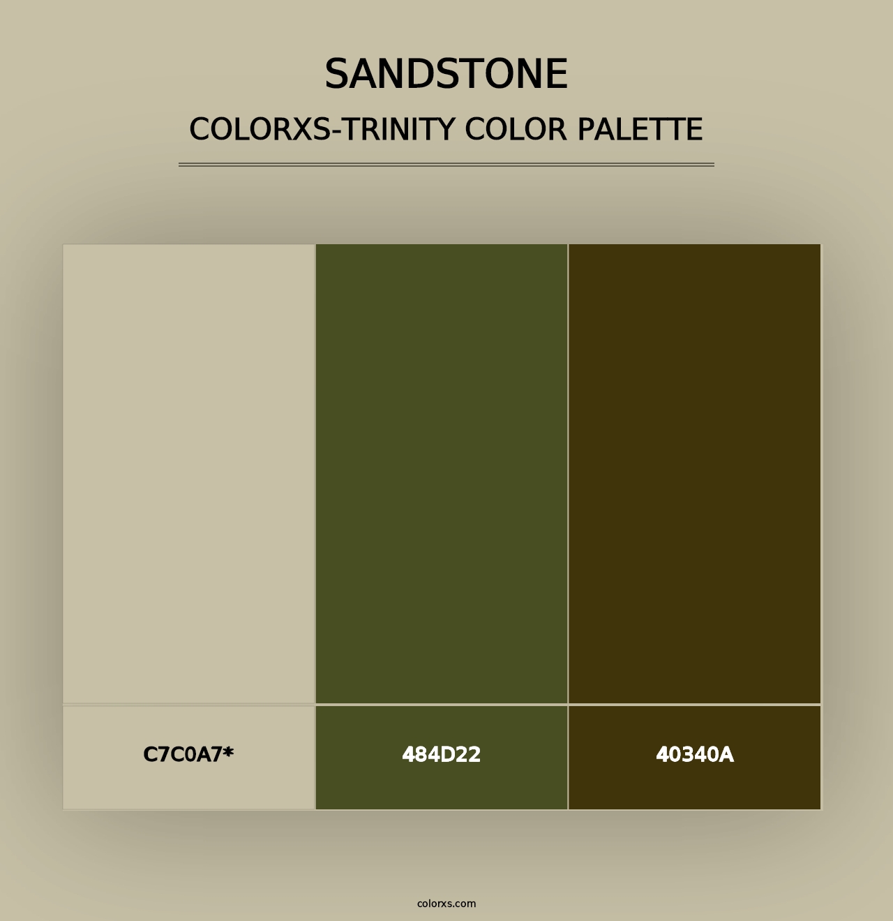 Sandstone - Colorxs Trinity Palette