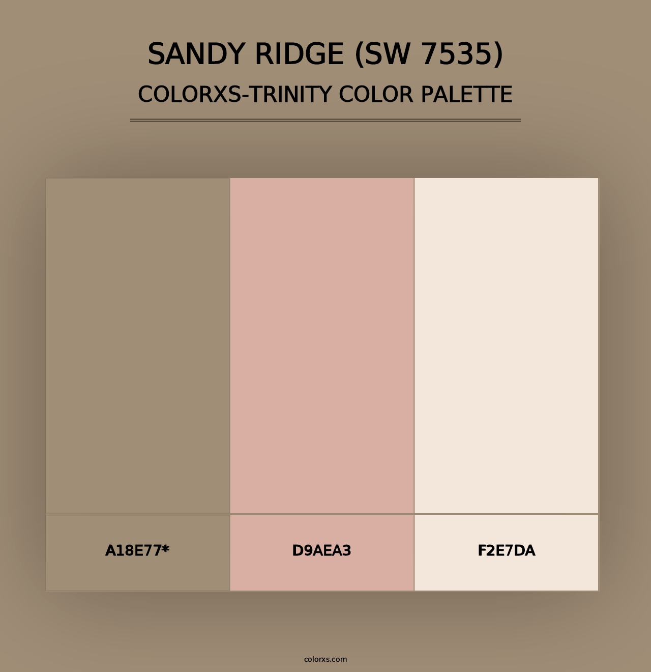 Sandy Ridge (SW 7535) - Colorxs Trinity Palette