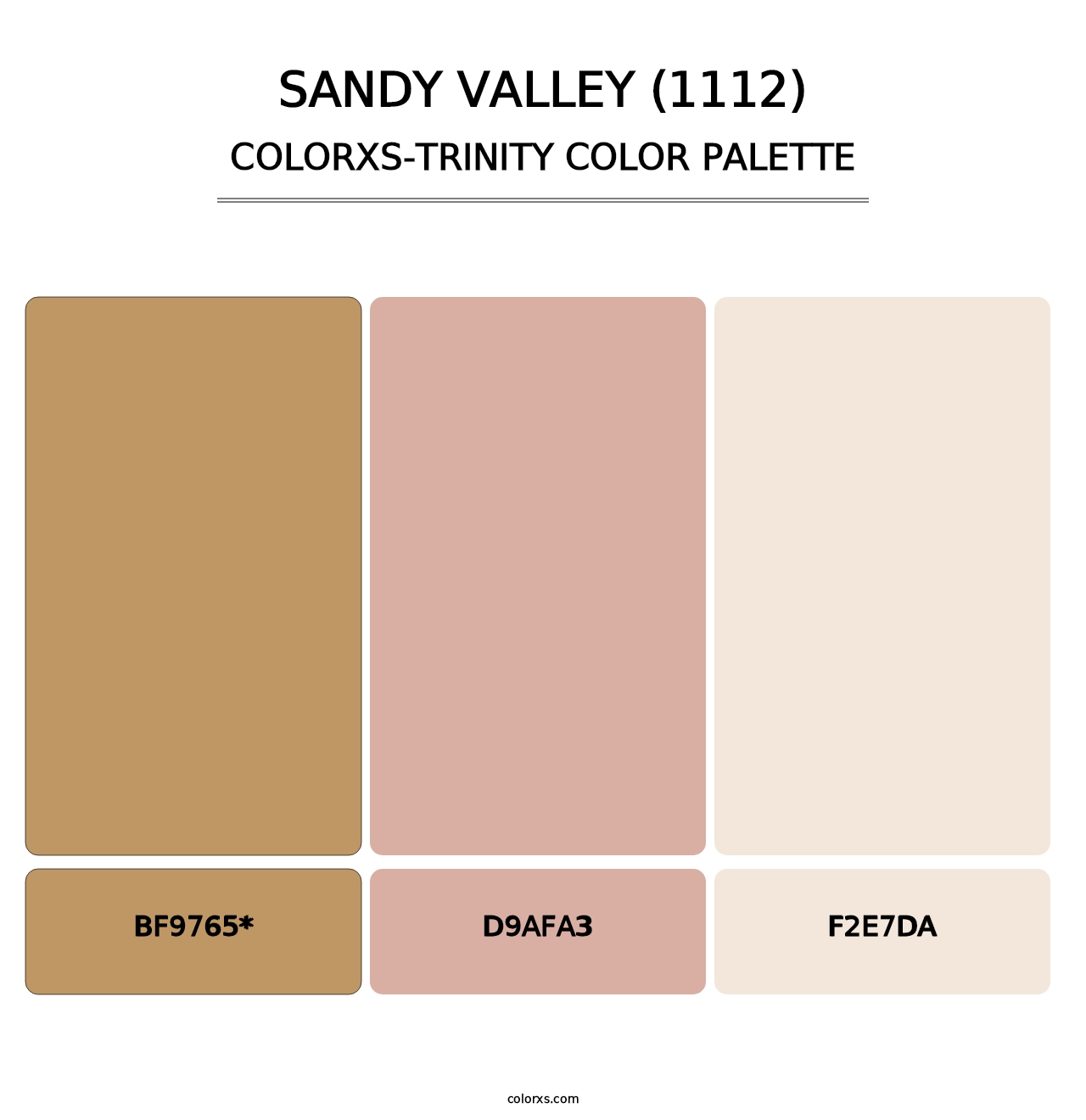 Sandy Valley (1112) - Colorxs Trinity Palette