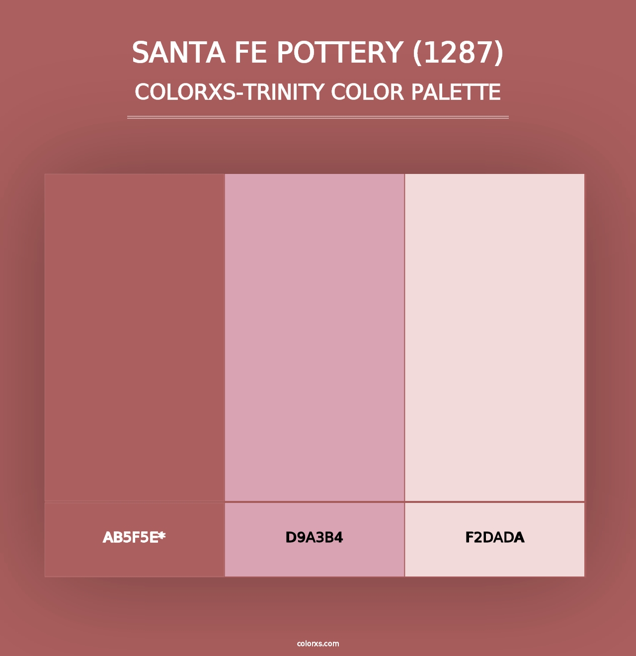 Santa Fe Pottery (1287) - Colorxs Trinity Palette