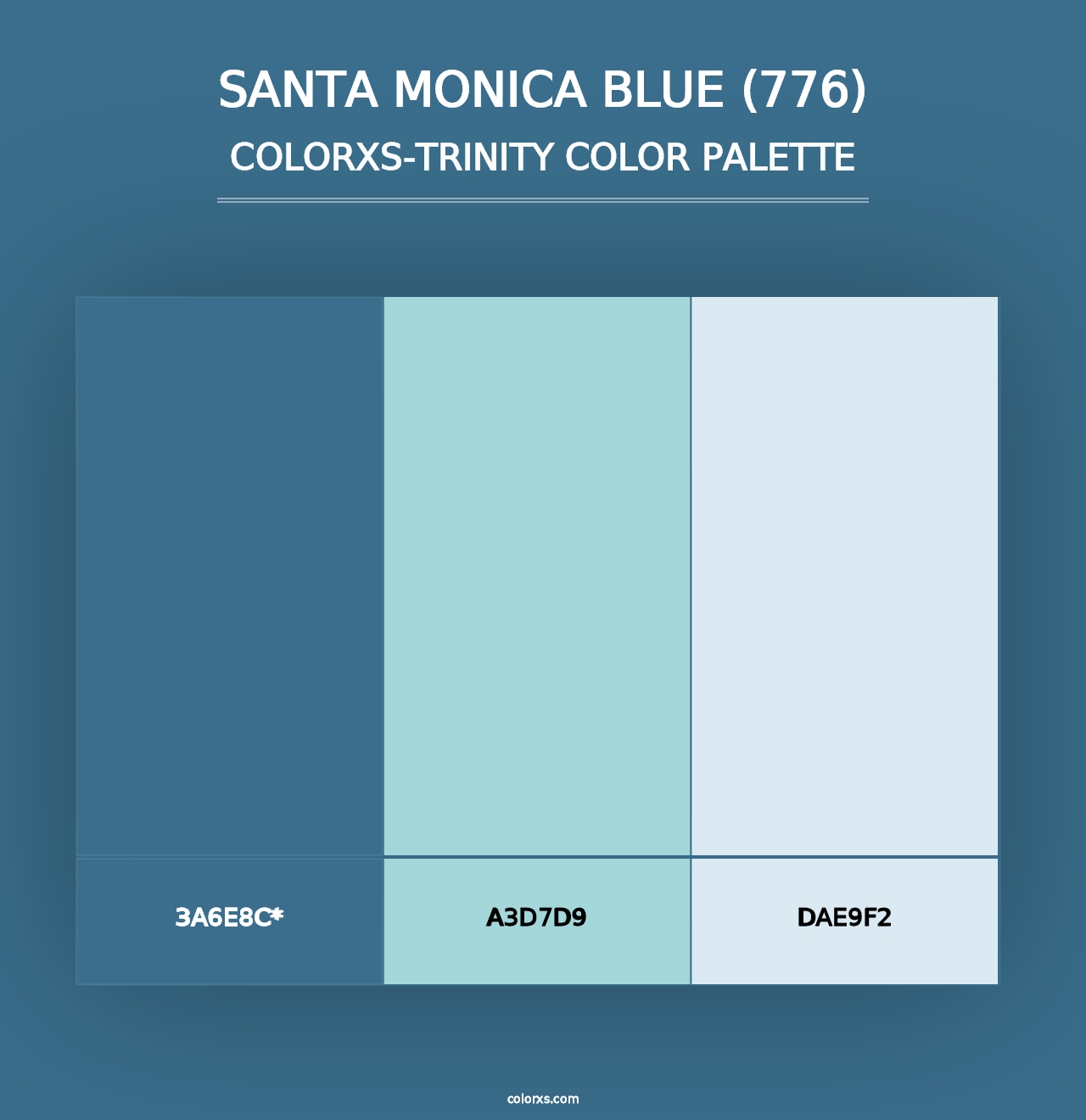 Santa Monica Blue (776) - Colorxs Trinity Palette