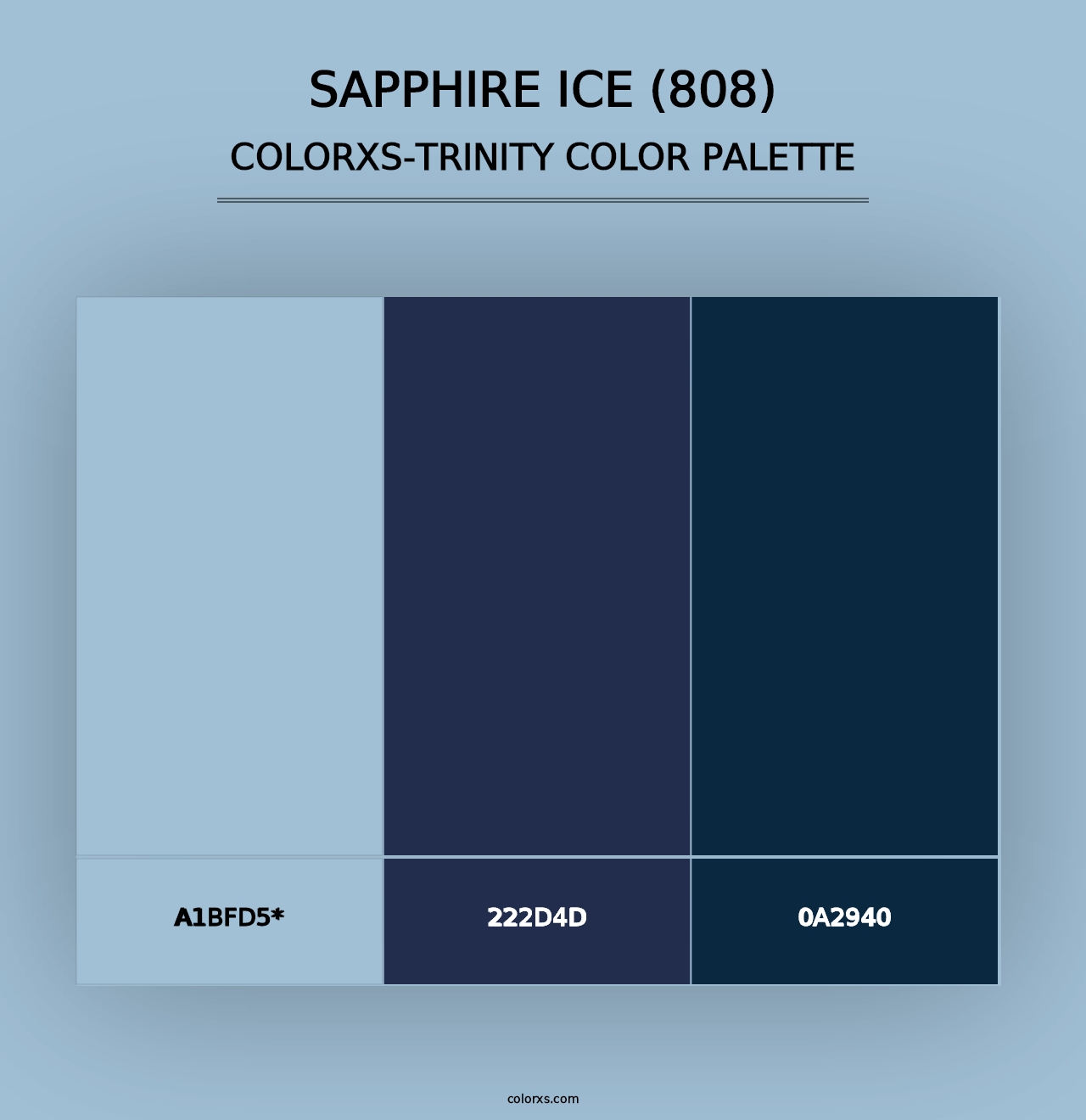 Sapphire Ice (808) - Colorxs Trinity Palette