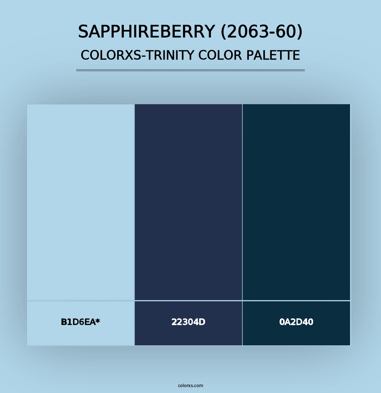 Sapphireberry (2063-60) - Colorxs Trinity Palette