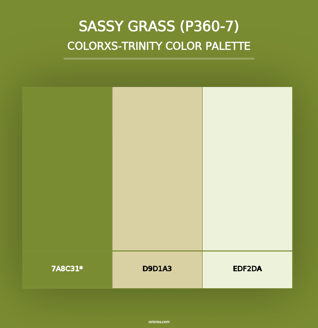 Sassy Grass (P360-7) - Colorxs Trinity Palette