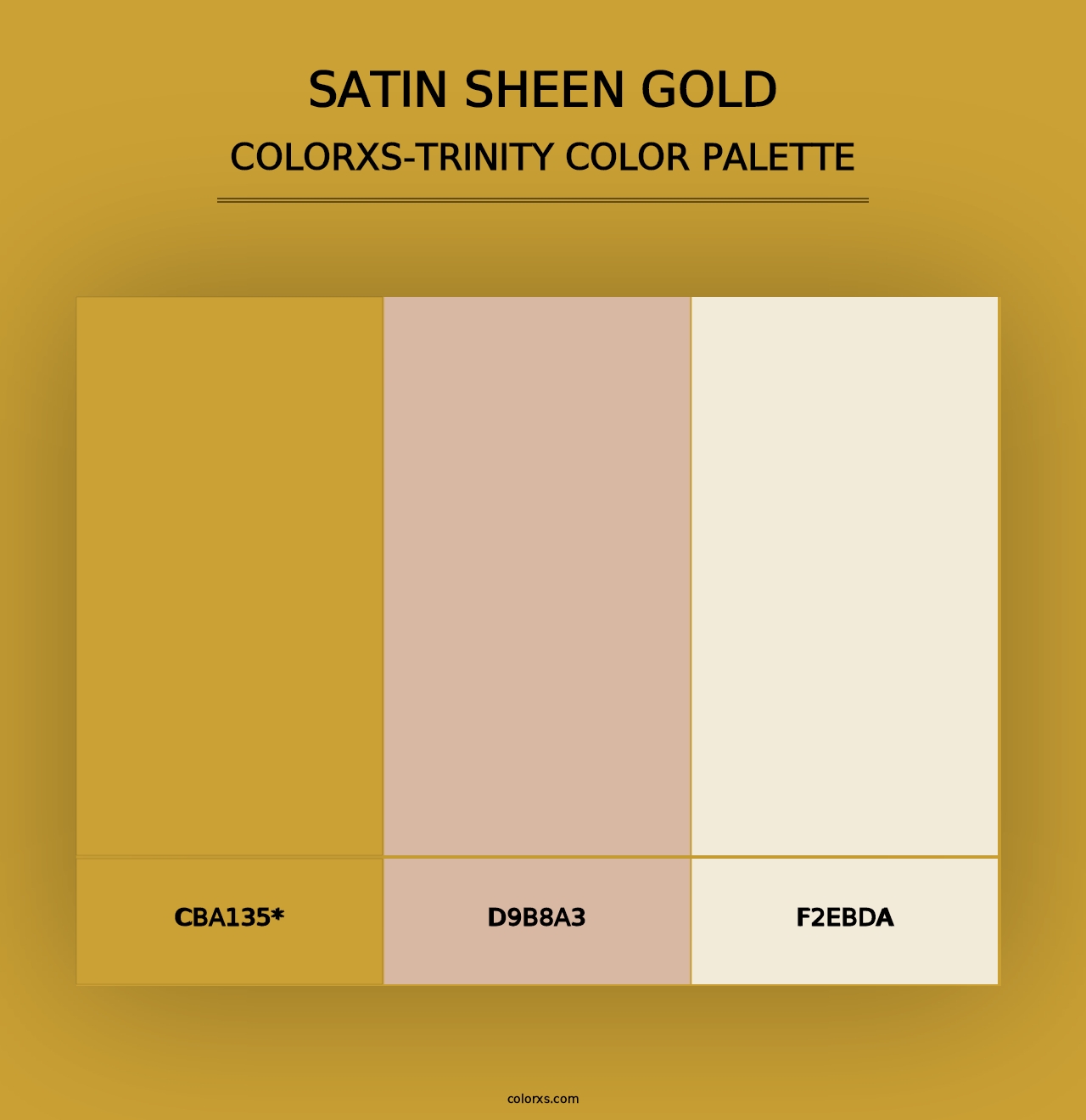 Satin Sheen Gold - Colorxs Trinity Palette