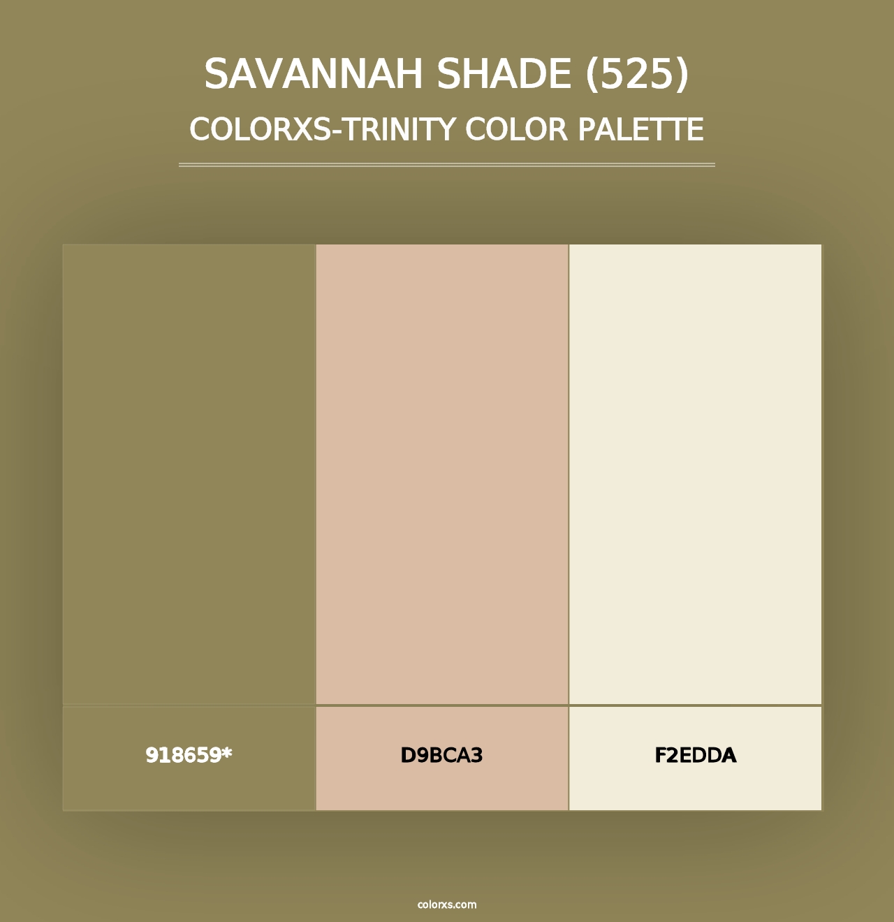 Savannah Shade (525) - Colorxs Trinity Palette