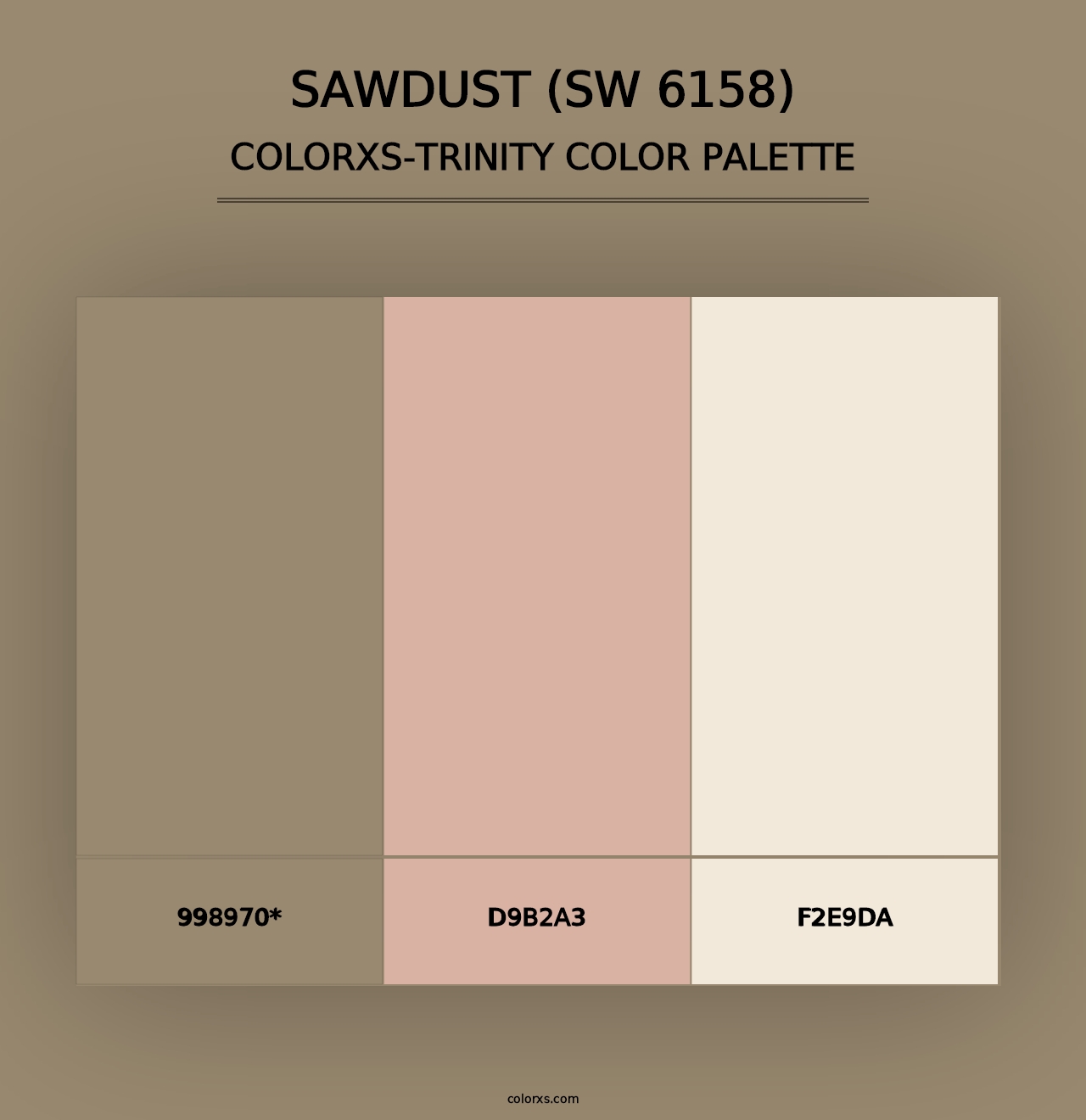 Sawdust (SW 6158) - Colorxs Trinity Palette