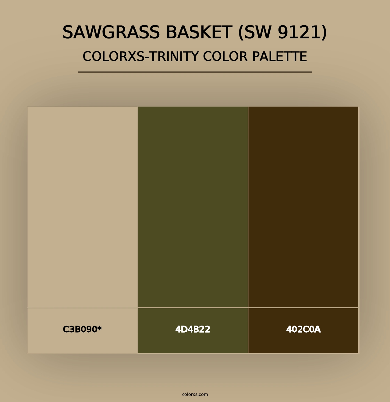 Sawgrass Basket (SW 9121) - Colorxs Trinity Palette