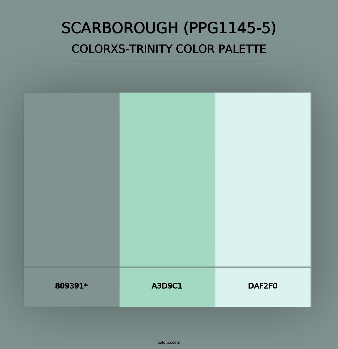 Scarborough (PPG1145-5) - Colorxs Trinity Palette