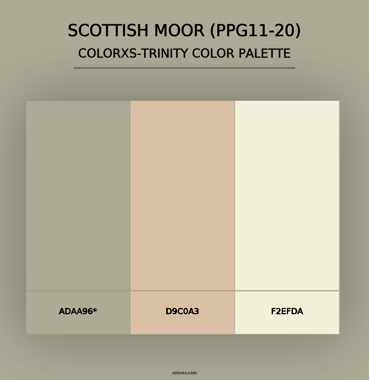 Scottish Moor (PPG11-20) - Colorxs Trinity Palette