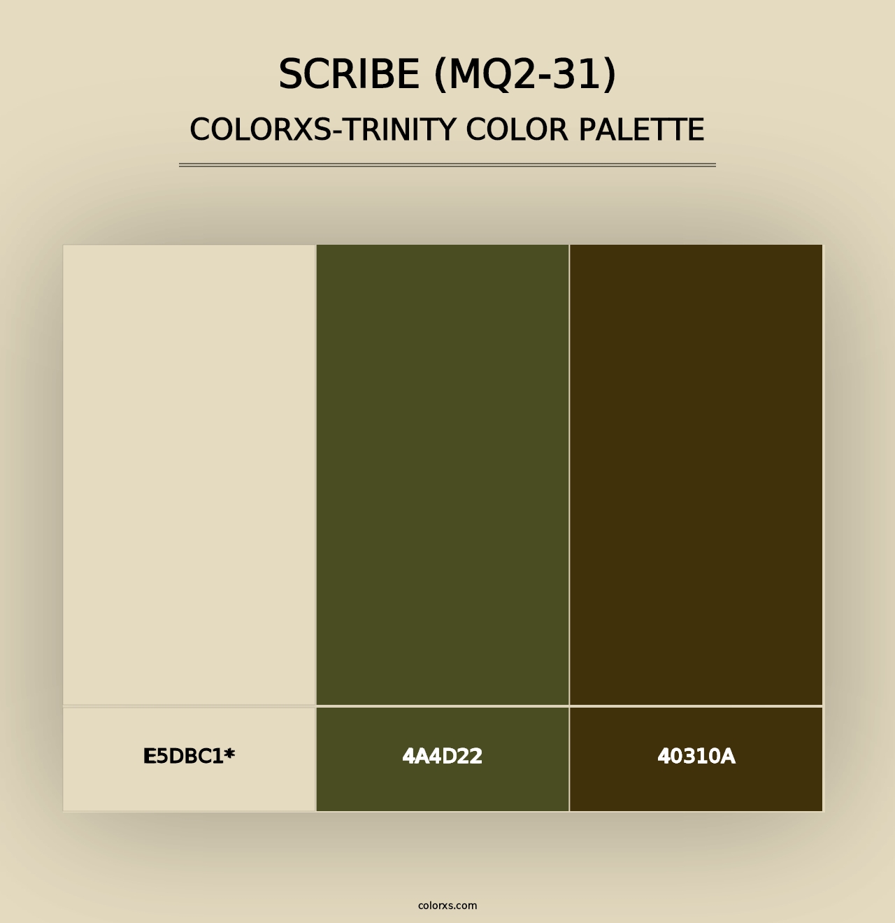 Scribe (MQ2-31) - Colorxs Trinity Palette