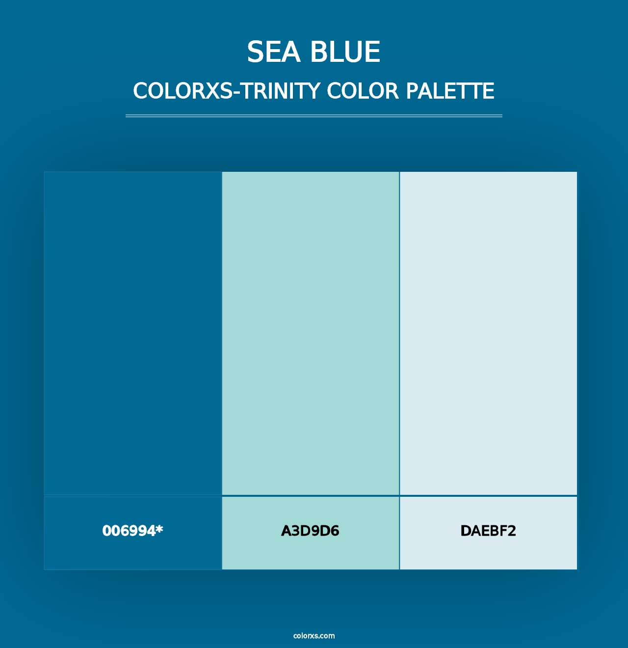 Sea Blue - Colorxs Trinity Palette