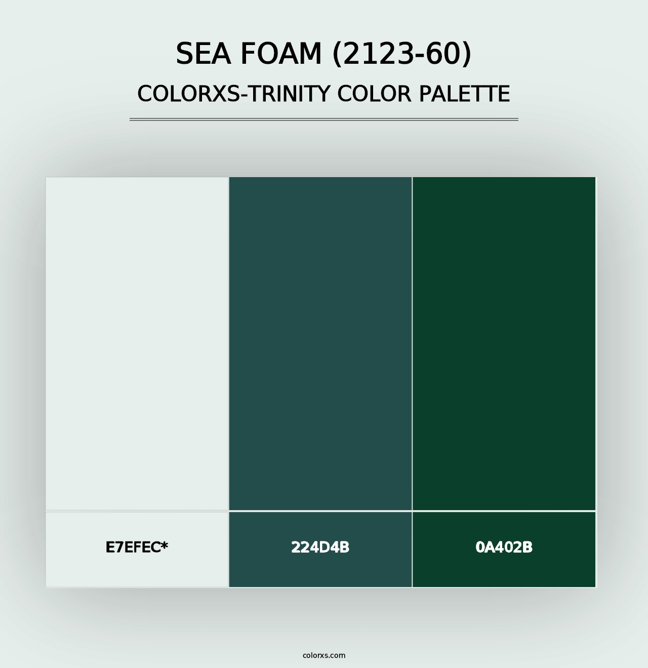 Sea Foam (2123-60) - Colorxs Trinity Palette