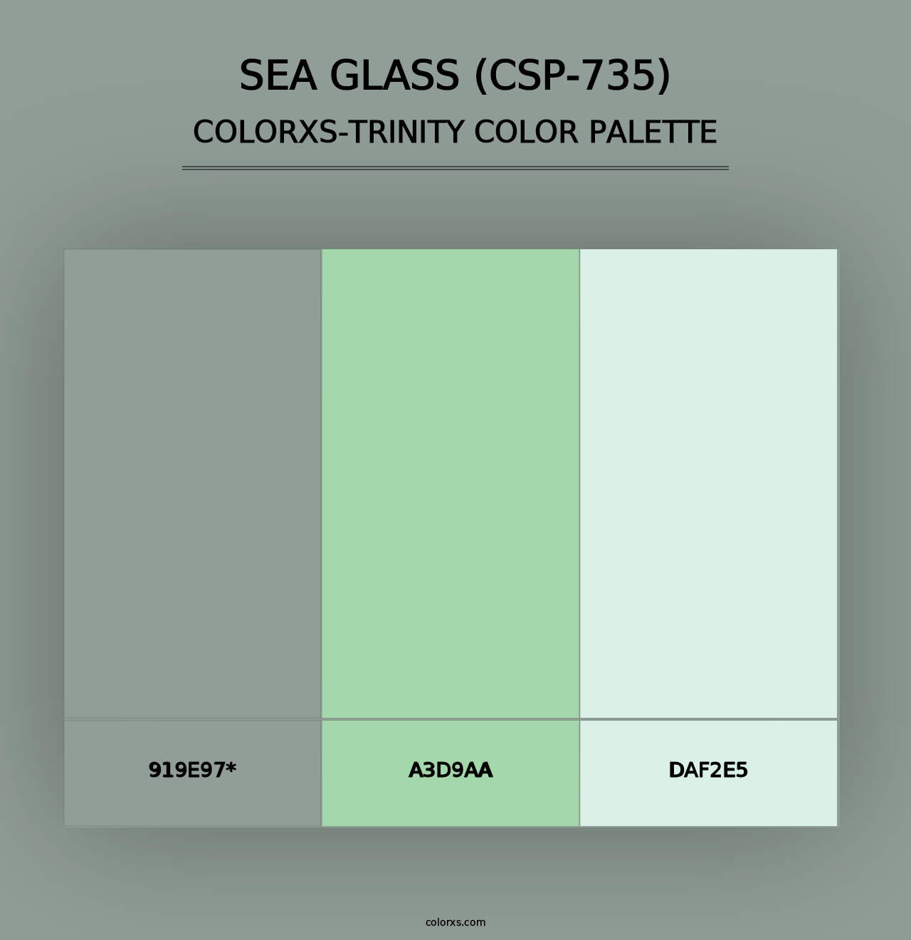 Sea Glass (CSP-735) - Colorxs Trinity Palette