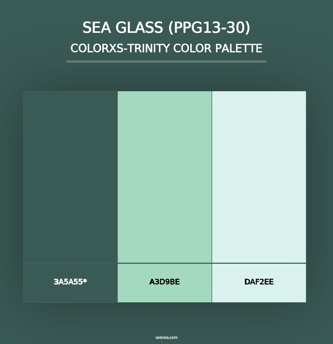 Sea Glass (PPG13-30) - Colorxs Trinity Palette