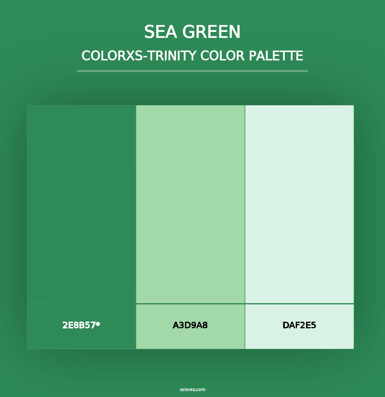 Sea Green - Colorxs Trinity Palette