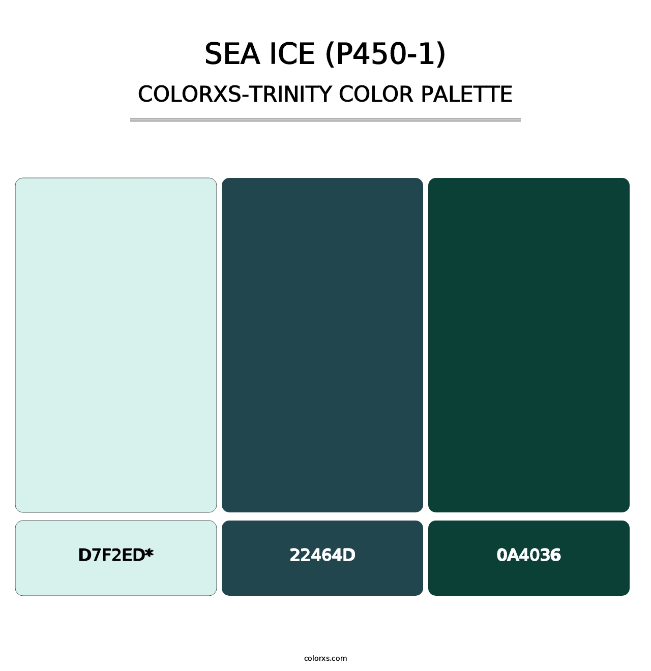 Sea Ice (P450-1) - Colorxs Trinity Palette