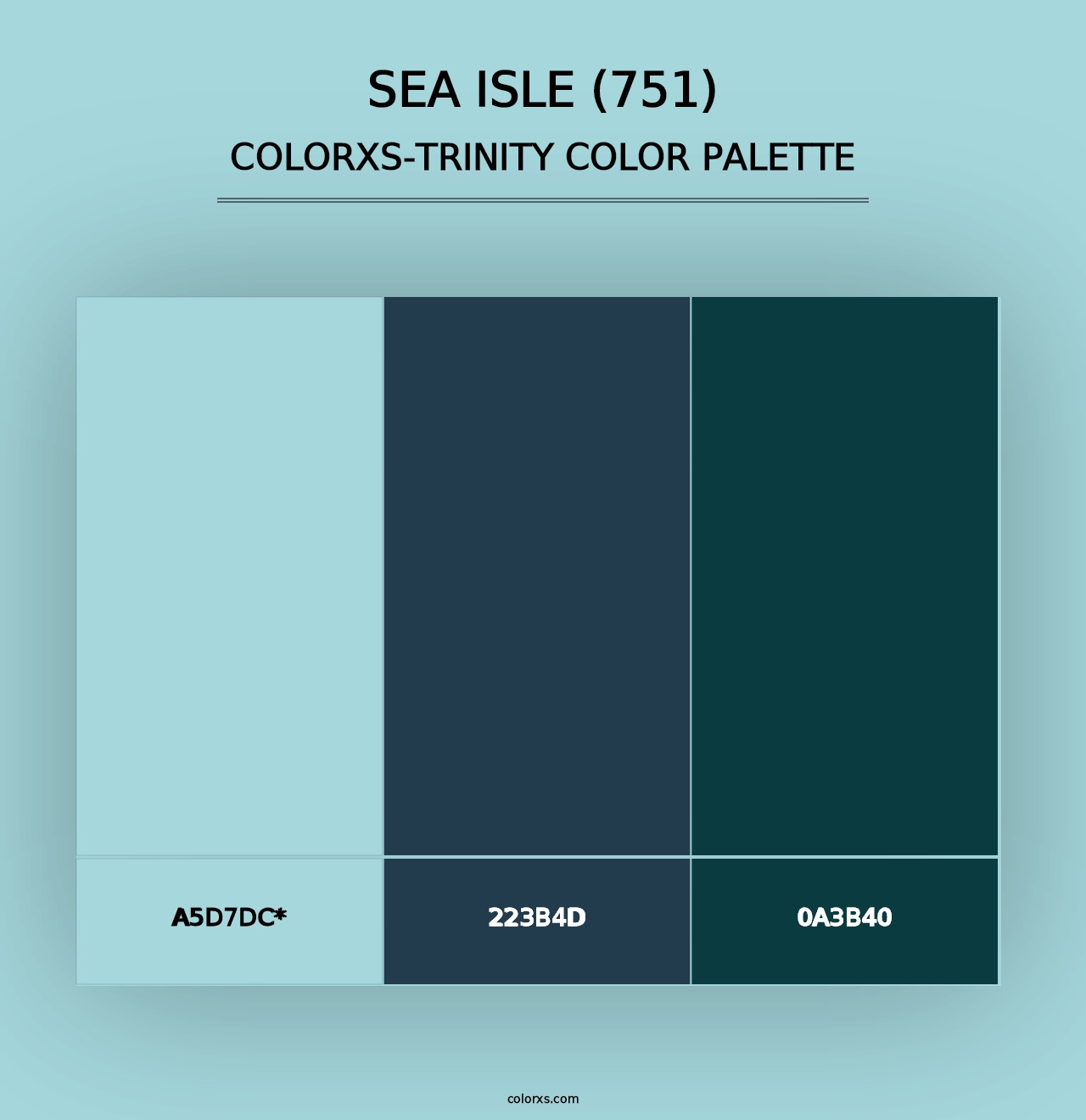 Sea Isle (751) - Colorxs Trinity Palette