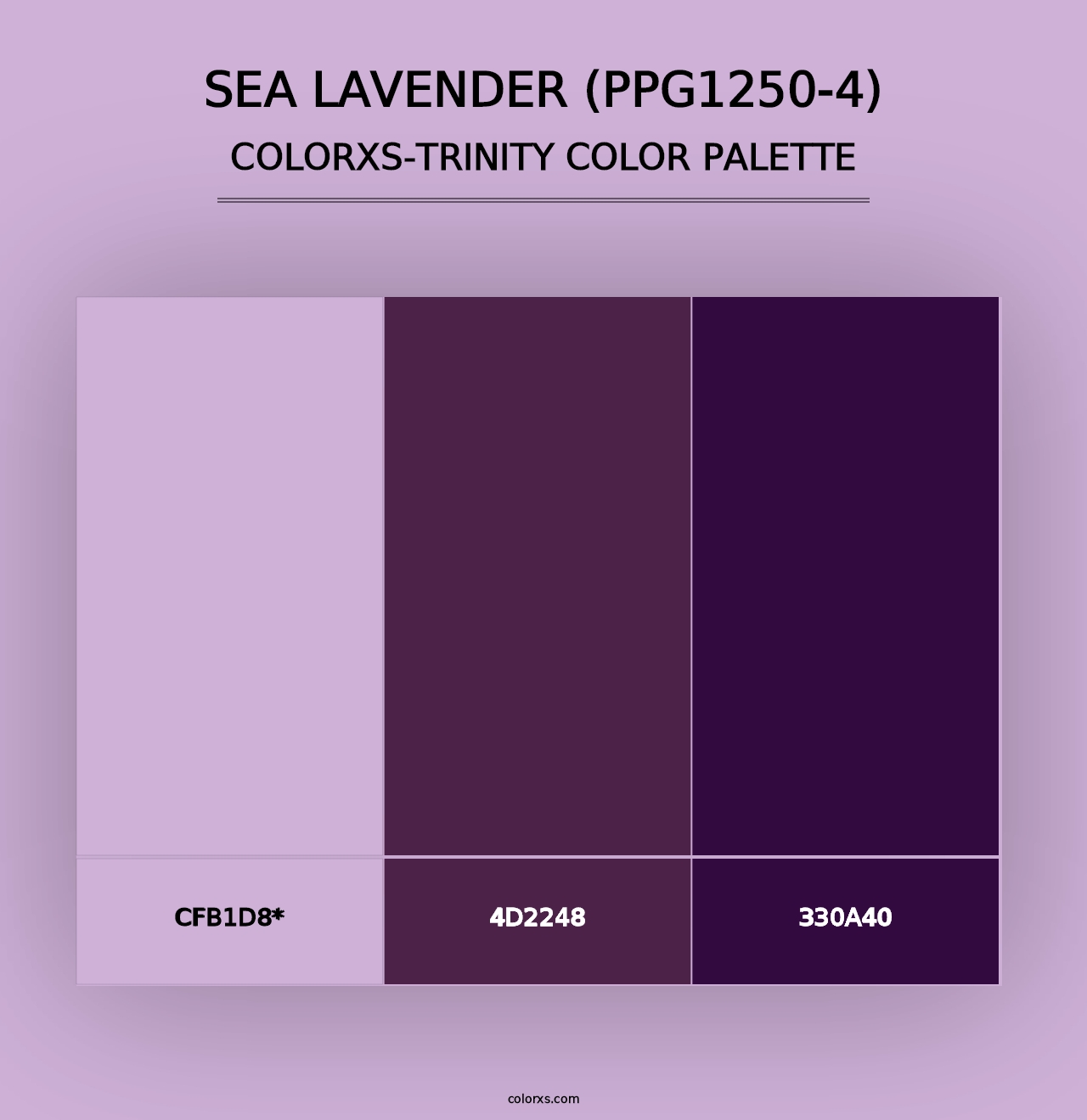 Sea Lavender (PPG1250-4) - Colorxs Trinity Palette