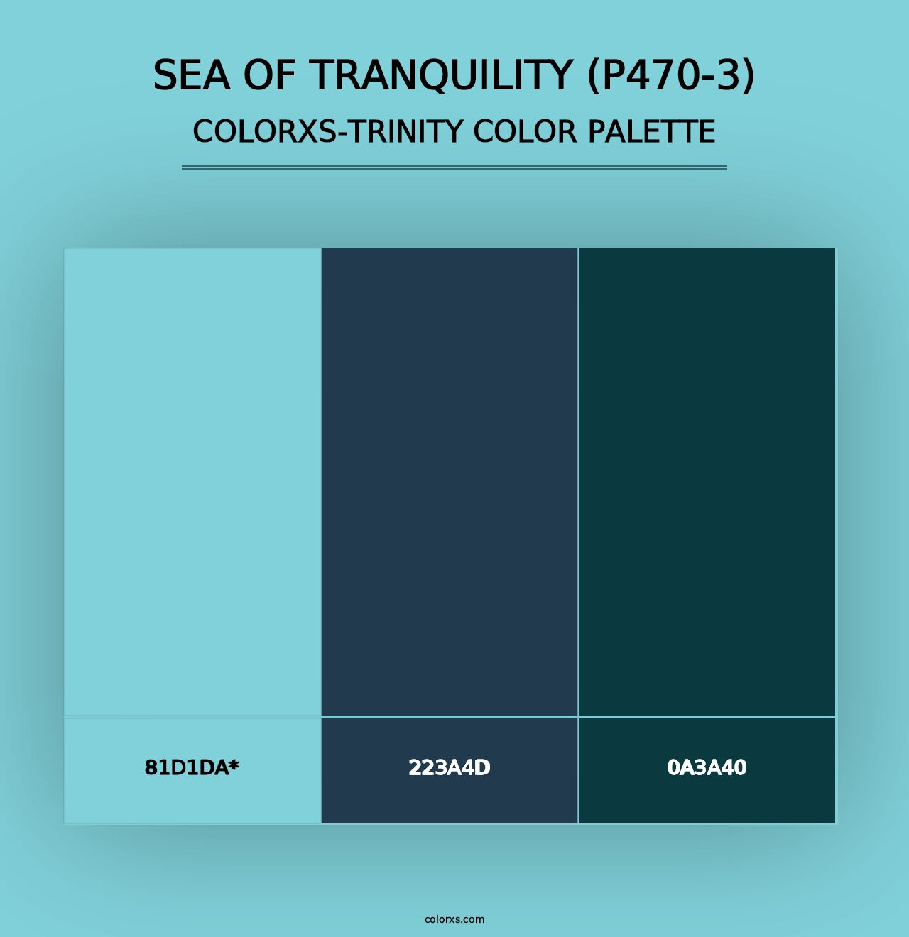 Sea Of Tranquility (P470-3) - Colorxs Trinity Palette