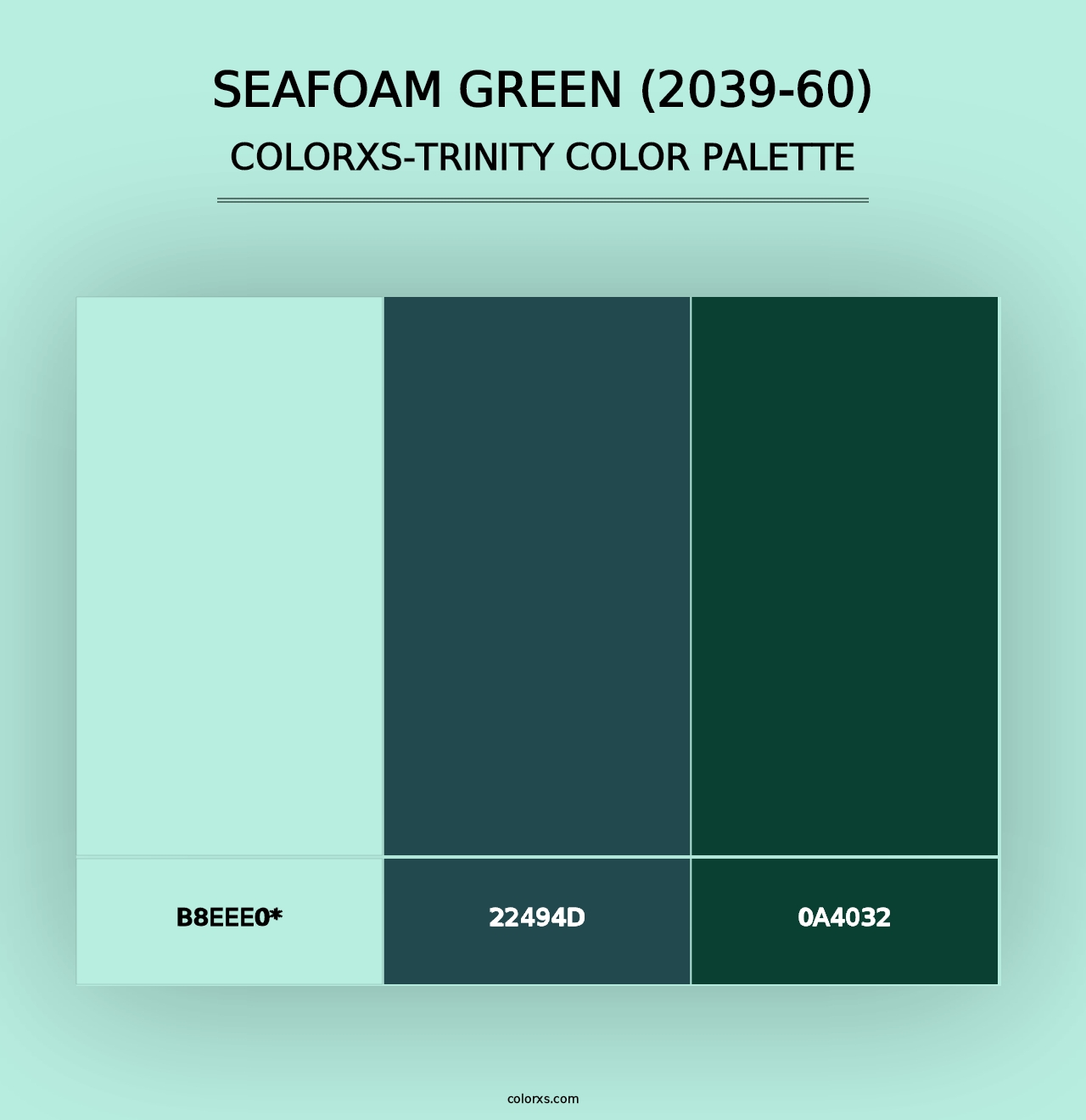 Seafoam Green (2039-60) - Colorxs Trinity Palette