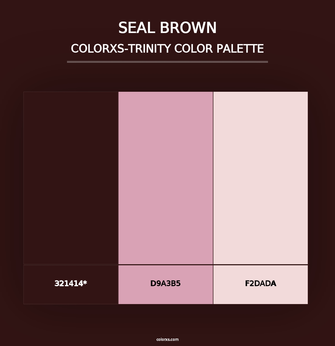 Seal brown - Colorxs Trinity Palette