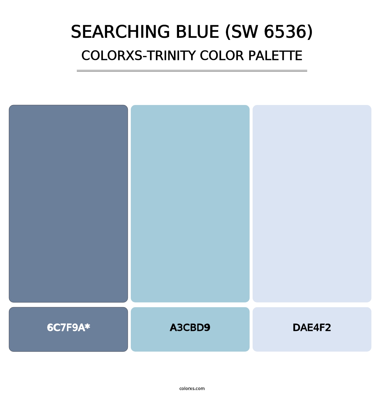 Searching Blue (SW 6536) - Colorxs Trinity Palette