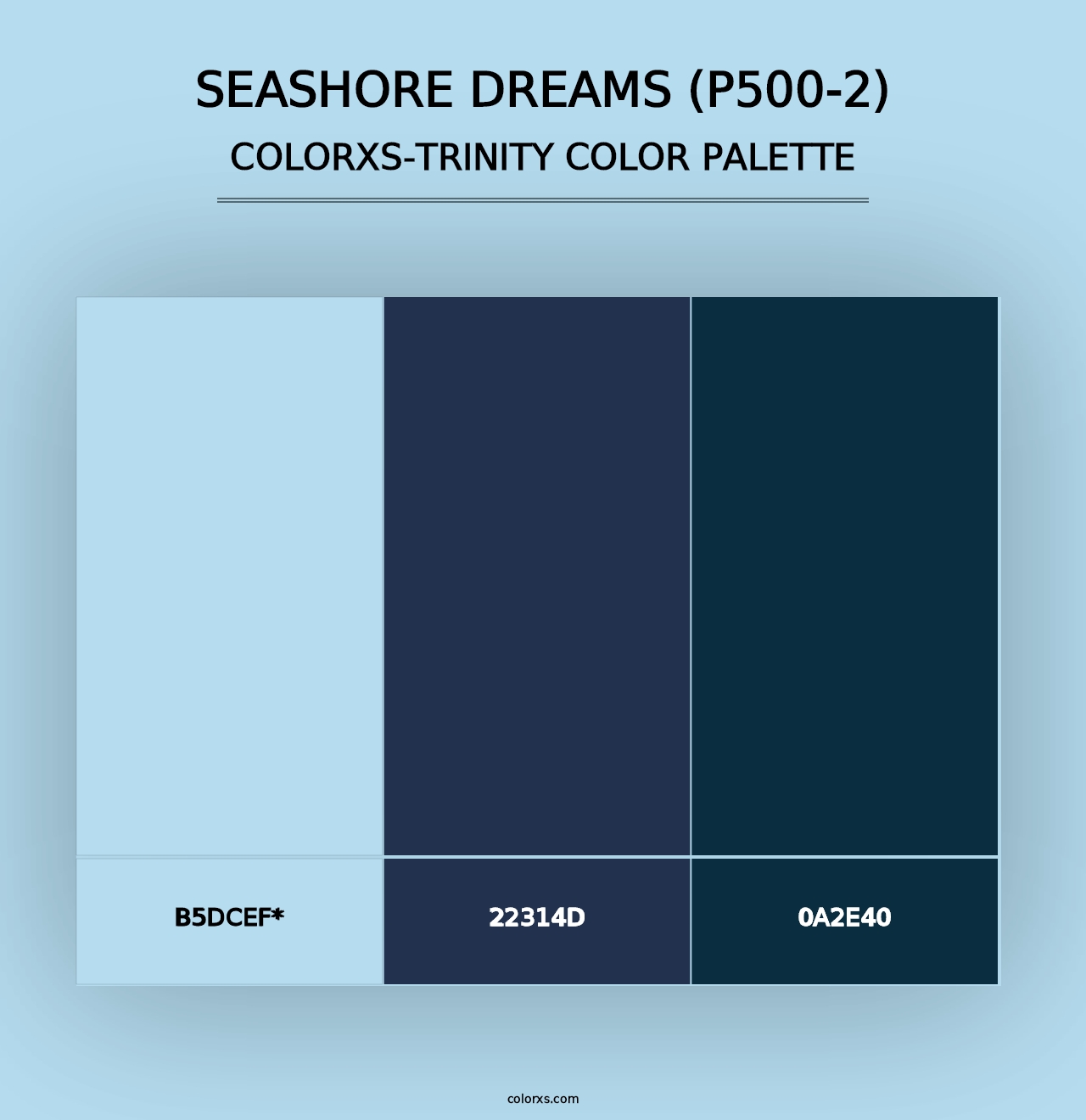 Seashore Dreams (P500-2) - Colorxs Trinity Palette