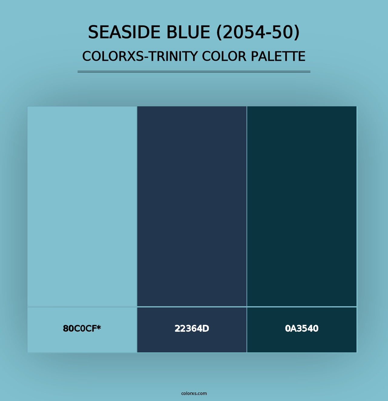 Seaside Blue (2054-50) - Colorxs Trinity Palette