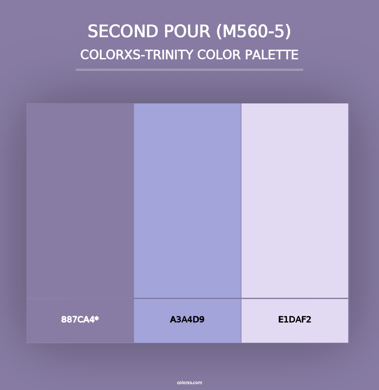 Second Pour (M560-5) - Colorxs Trinity Palette