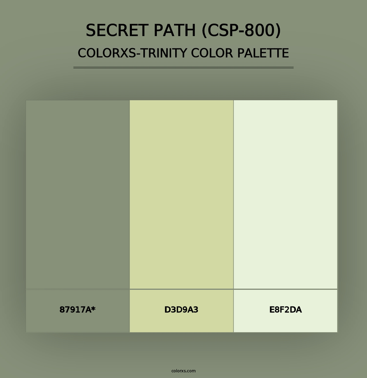 Secret Path (CSP-800) - Colorxs Trinity Palette