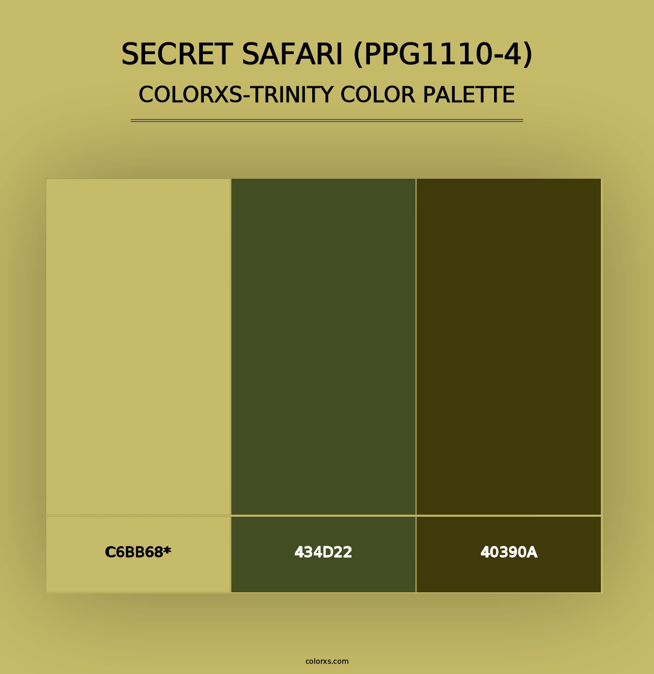 Secret Safari (PPG1110-4) - Colorxs Trinity Palette