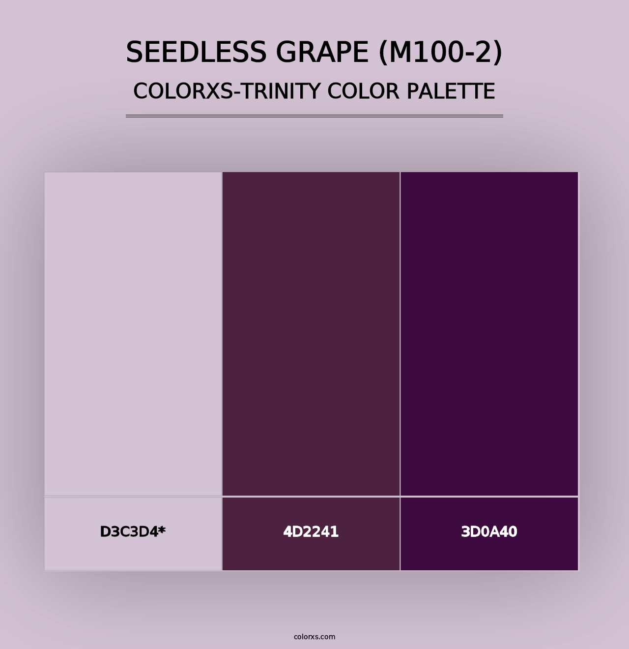 Seedless Grape (M100-2) - Colorxs Trinity Palette