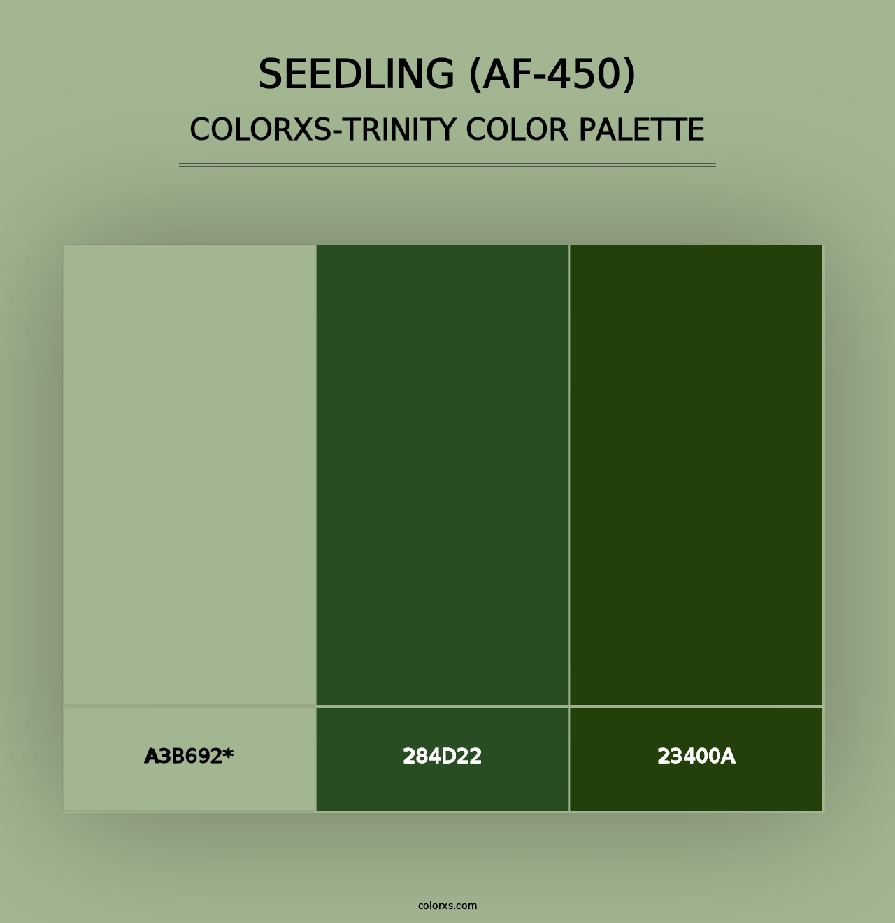 Seedling (AF-450) - Colorxs Trinity Palette