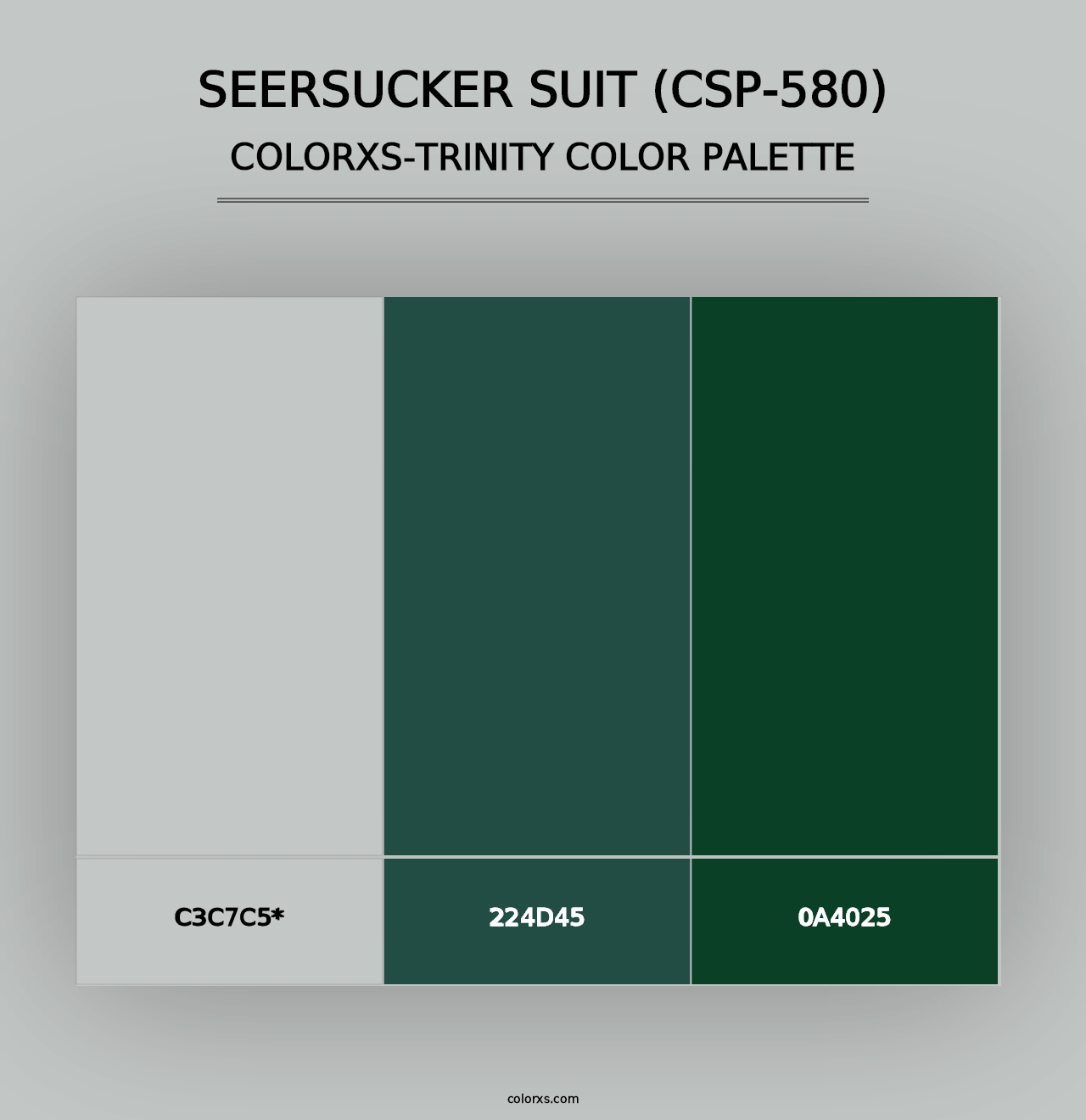 Seersucker Suit (CSP-580) - Colorxs Trinity Palette