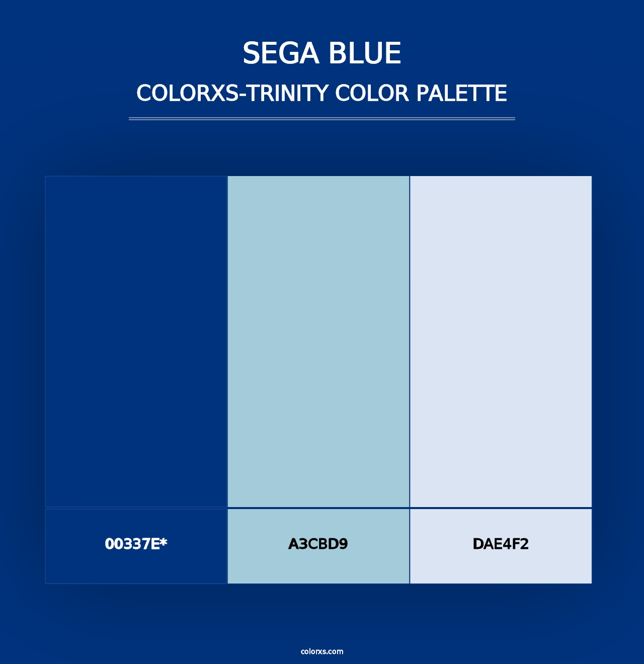 Sega Blue - Colorxs Trinity Palette