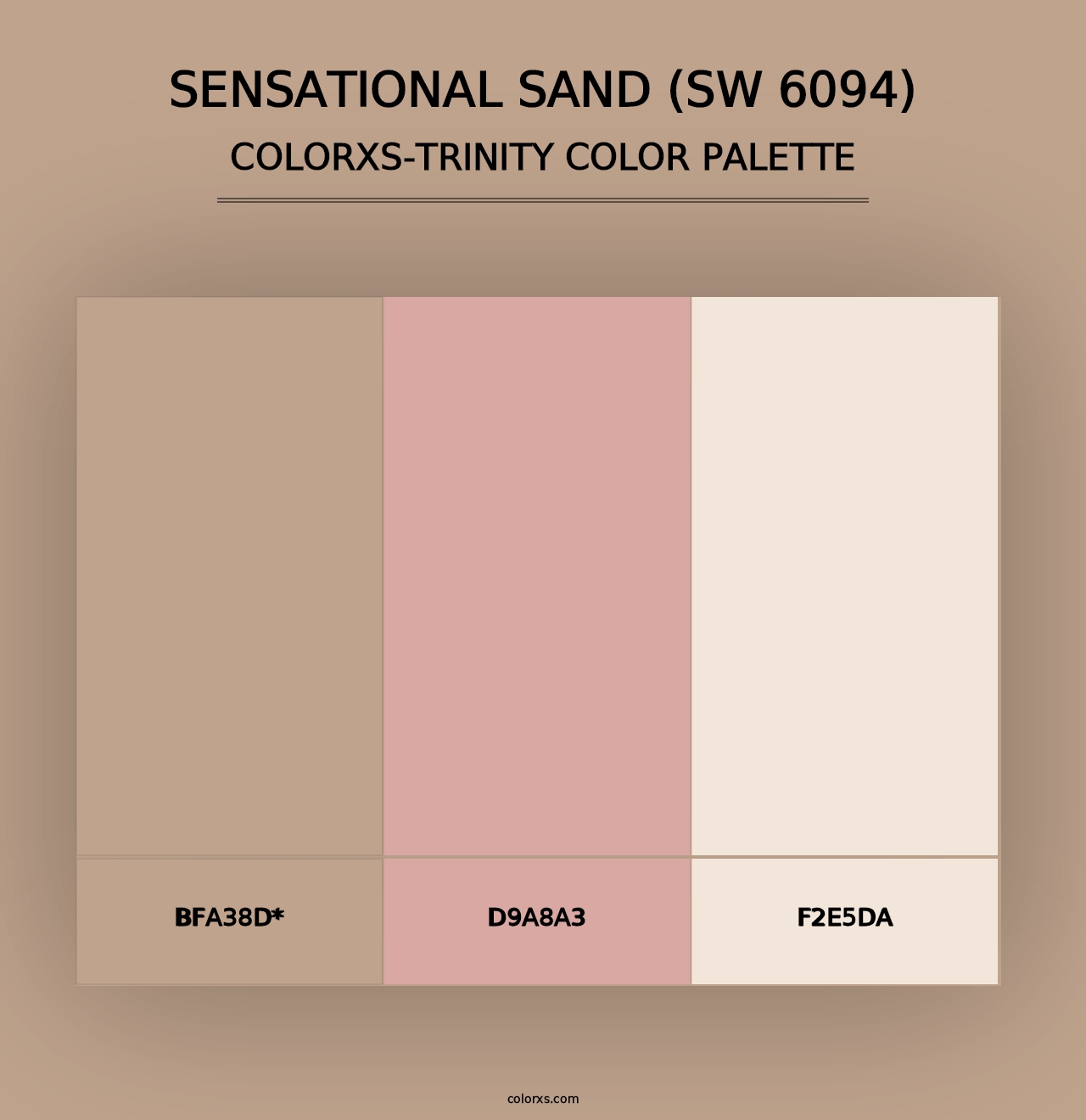 Sensational Sand (SW 6094) - Colorxs Trinity Palette