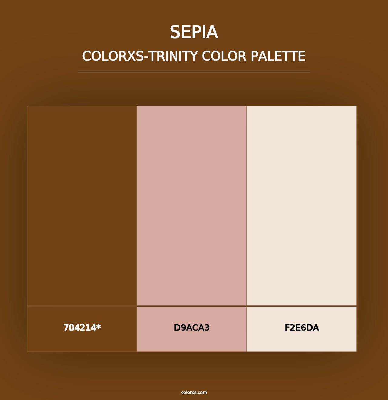 Sepia - Colorxs Trinity Palette