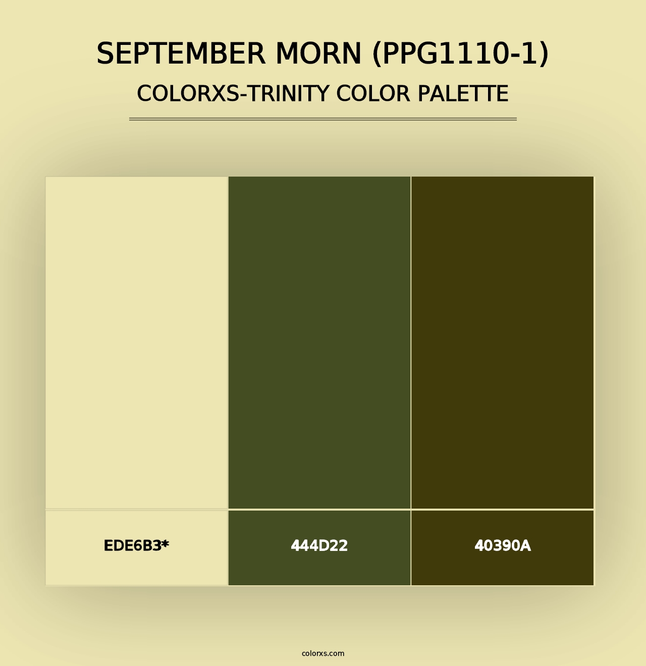 September Morn (PPG1110-1) - Colorxs Trinity Palette