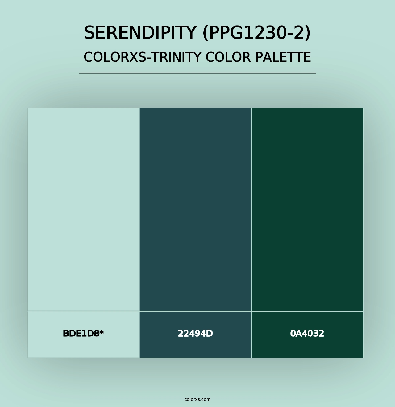 Serendipity (PPG1230-2) - Colorxs Trinity Palette