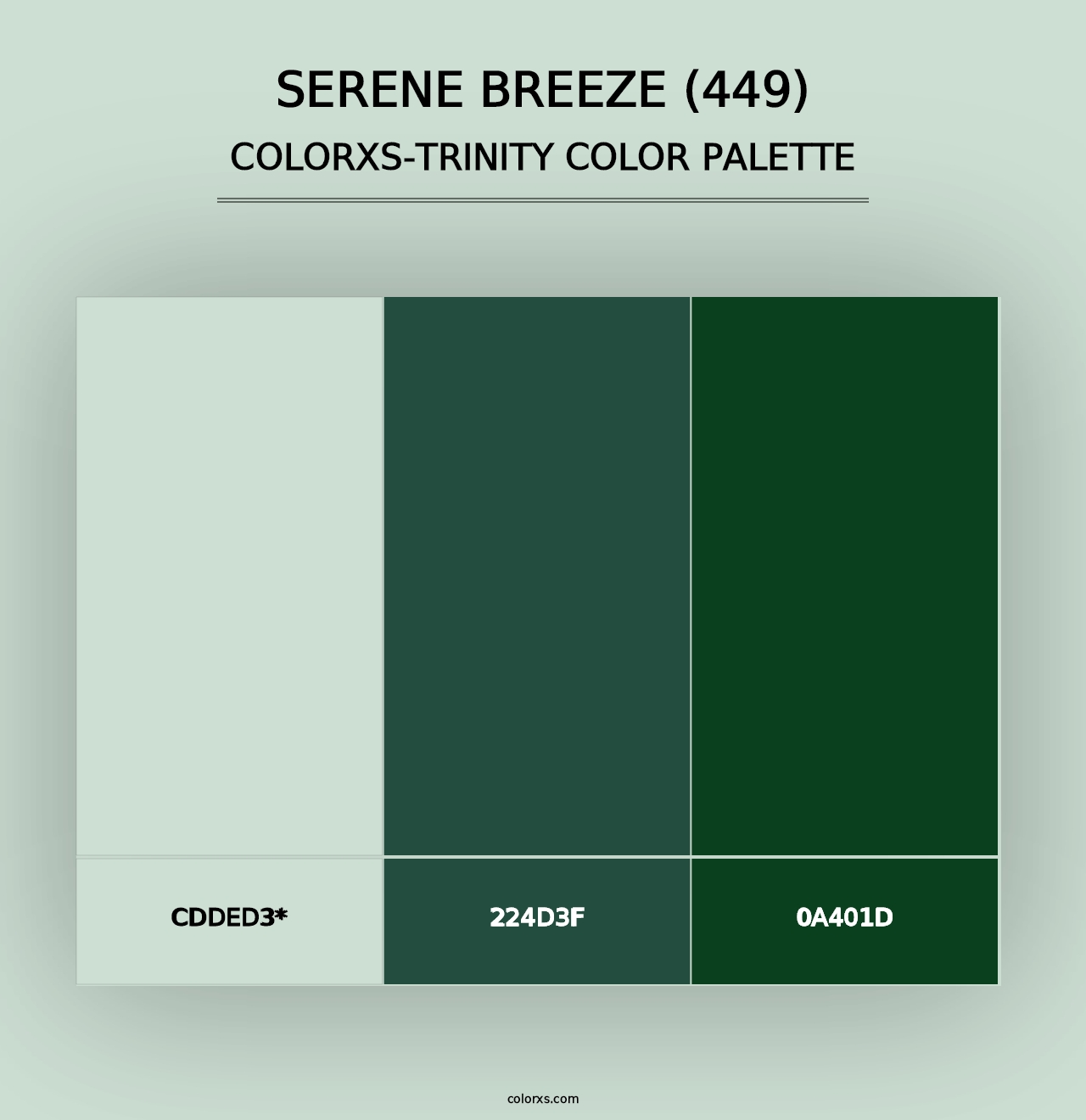 Serene Breeze (449) - Colorxs Trinity Palette