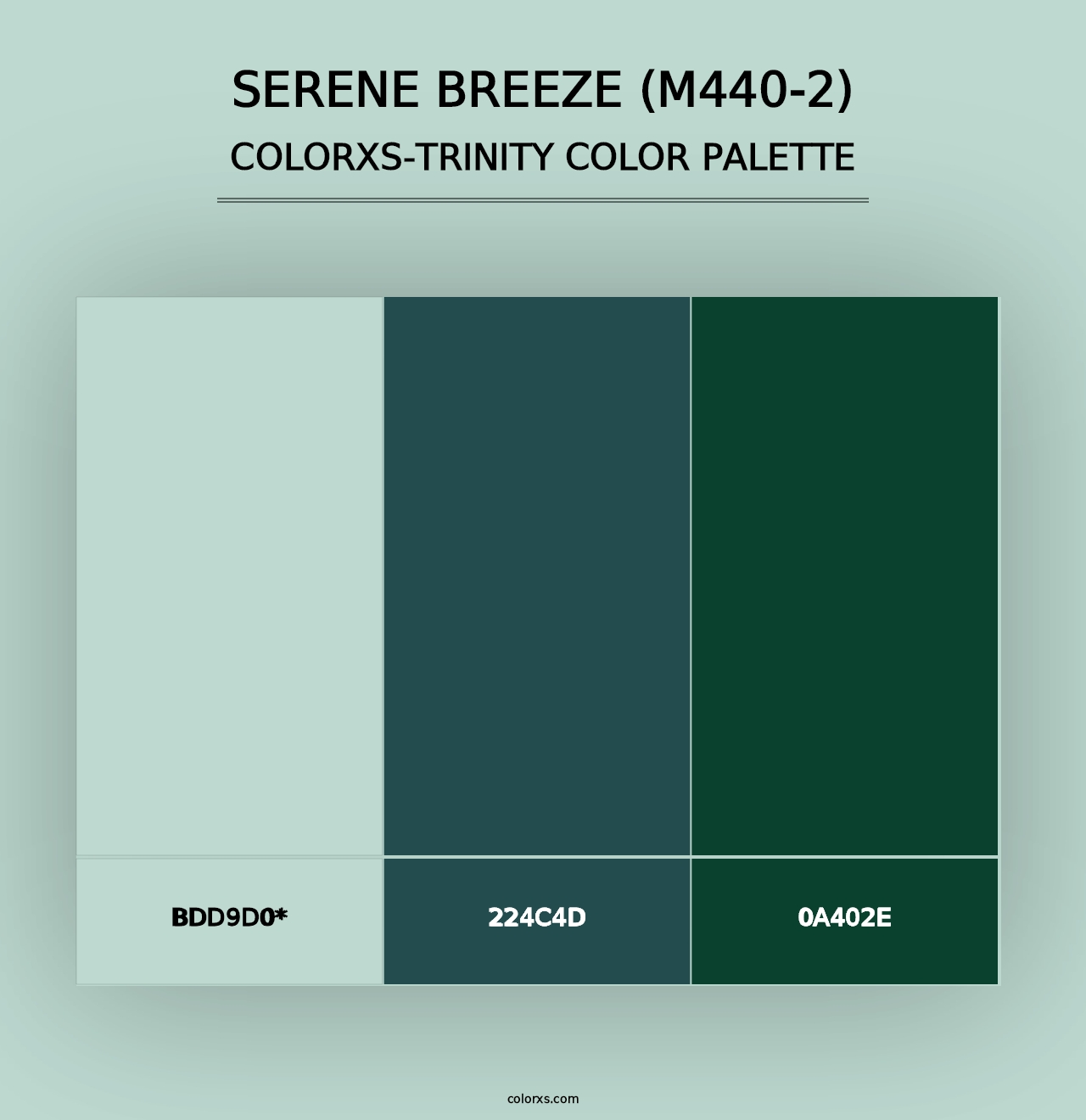 Serene Breeze (M440-2) - Colorxs Trinity Palette