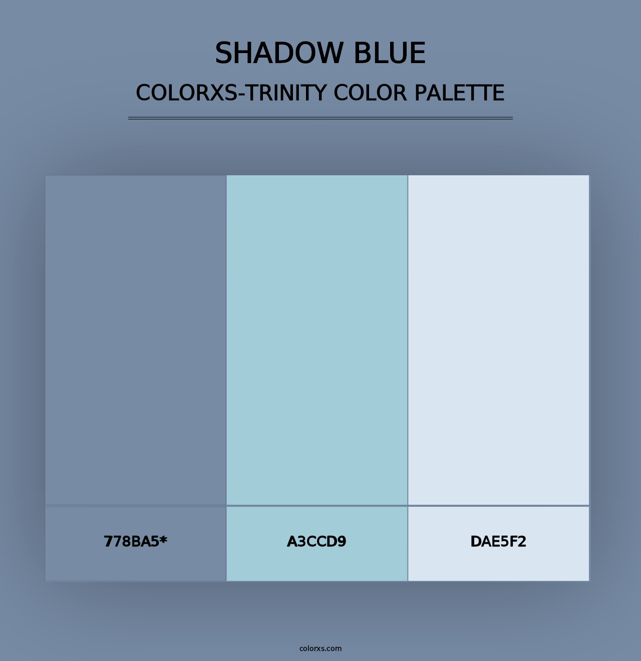 Shadow Blue - Colorxs Trinity Palette