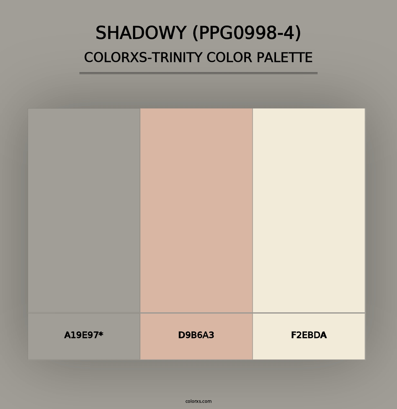 Shadowy (PPG0998-4) - Colorxs Trinity Palette