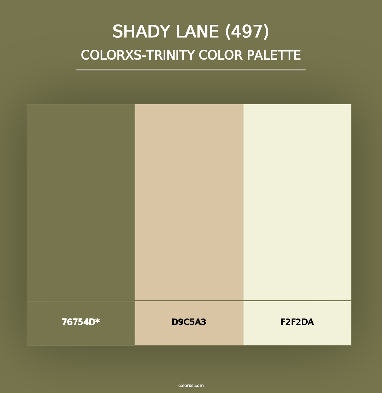 Shady Lane (497) - Colorxs Trinity Palette