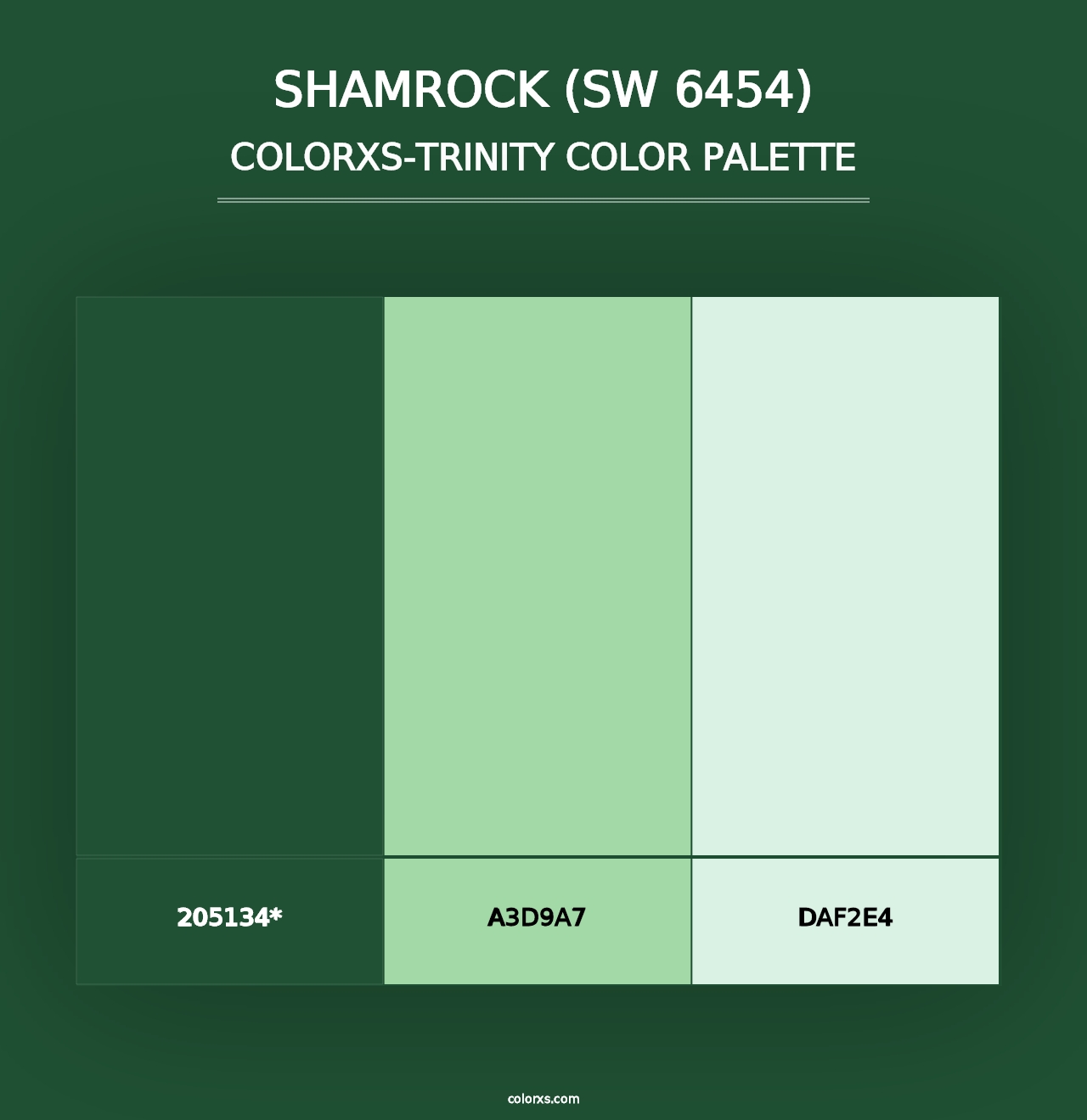 Shamrock (SW 6454) - Colorxs Trinity Palette