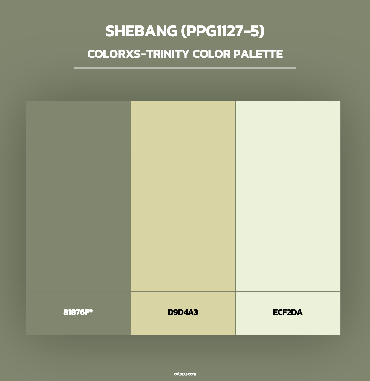 Shebang (PPG1127-5) - Colorxs Trinity Palette