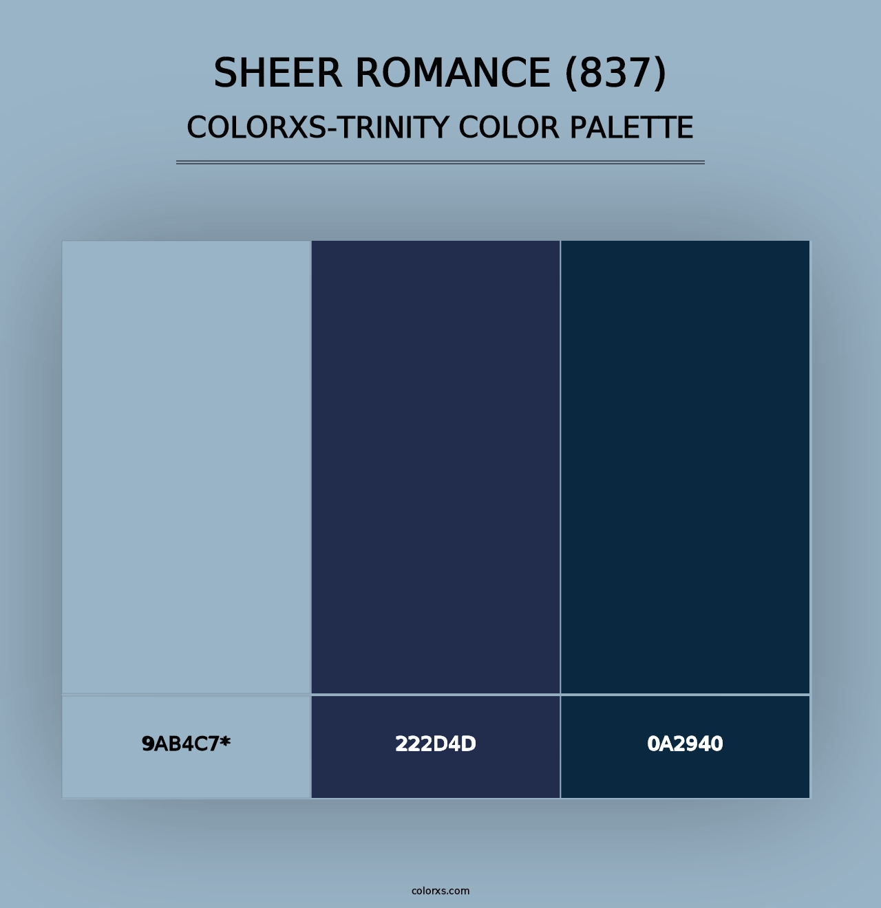 Sheer Romance (837) - Colorxs Trinity Palette