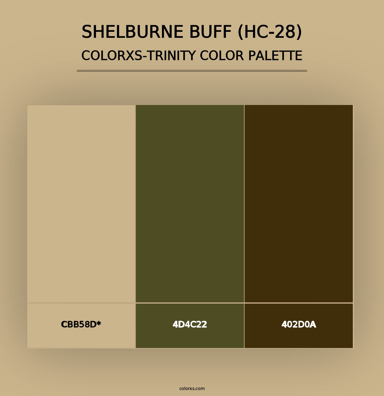 Shelburne Buff (HC-28) - Colorxs Trinity Palette