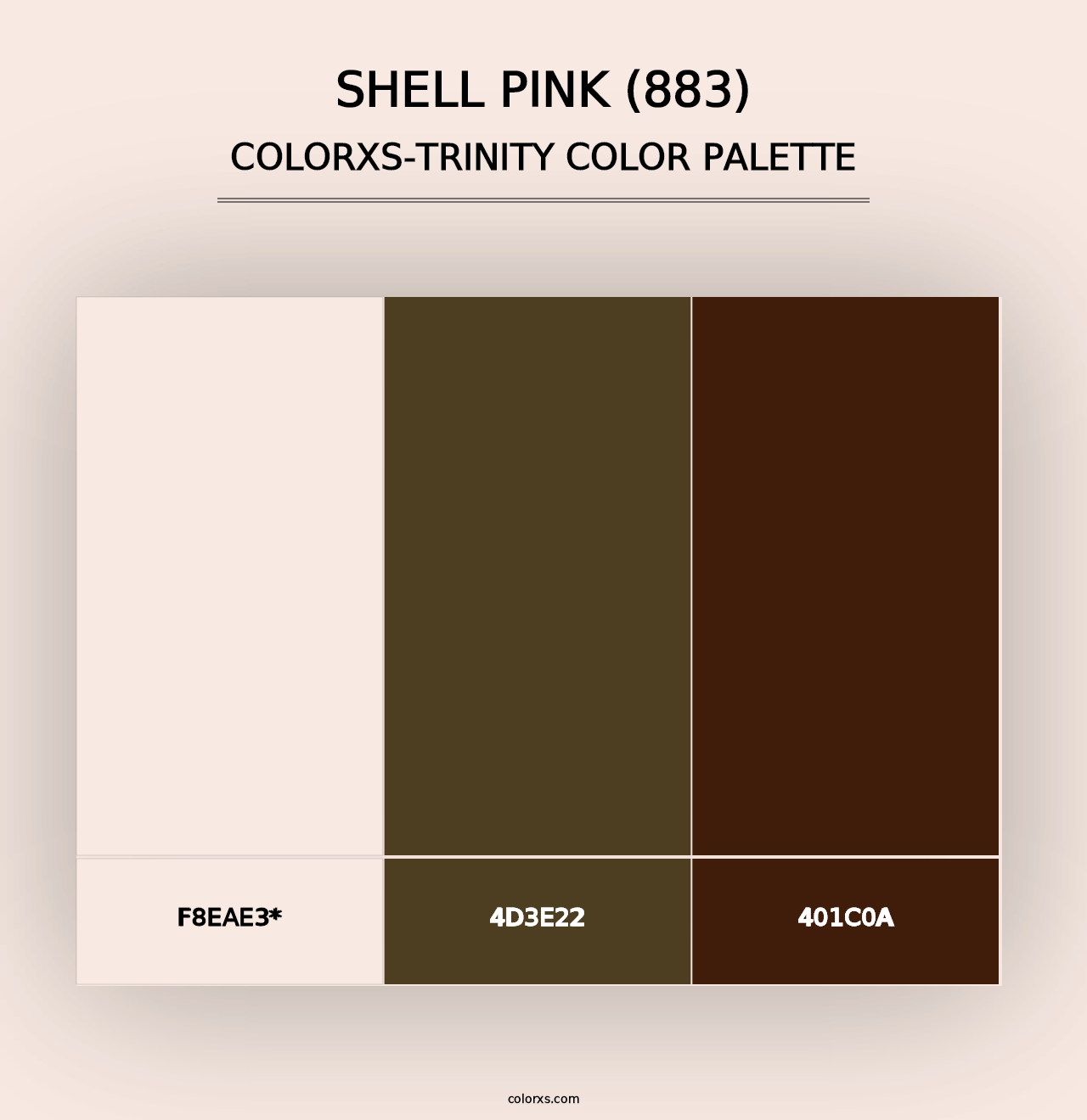 Shell Pink (883) - Colorxs Trinity Palette